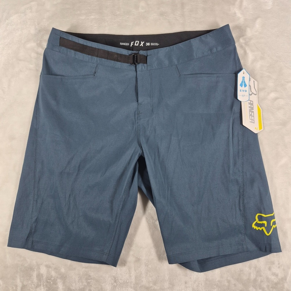 Fox Racing Ranger Shorts Men's 36 Blue Cycling MTB Biking Performance Casual NWT